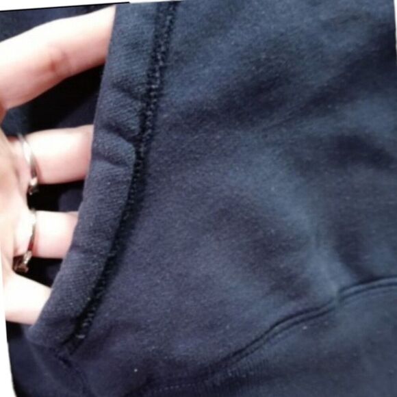 Navy Blue Hollister Hooded Sweatshirt Hoodie - Picture 5 of 6